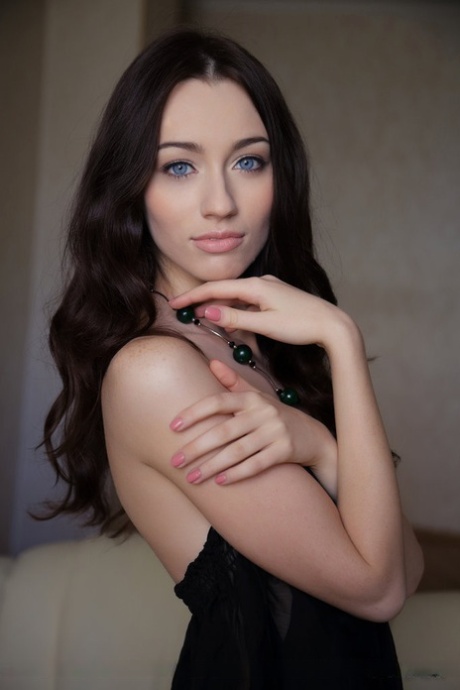 Glamour girl Zsanett Tormay loosing sexy pussy from under sheer lingerie 88852453